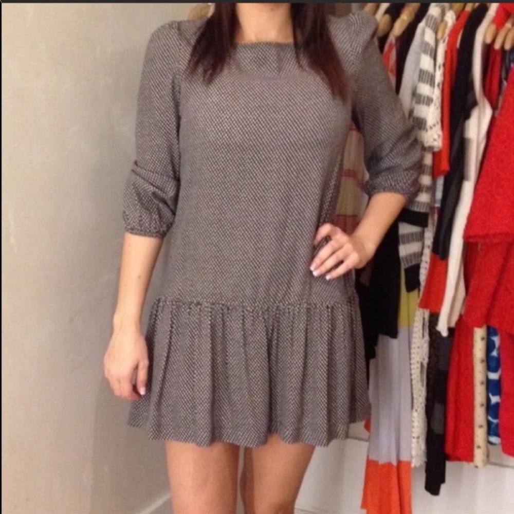 Anthro Meadow rue polka dot ruffle dress